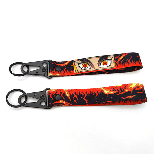 DS Flame Pillar Embroidered Key Strap