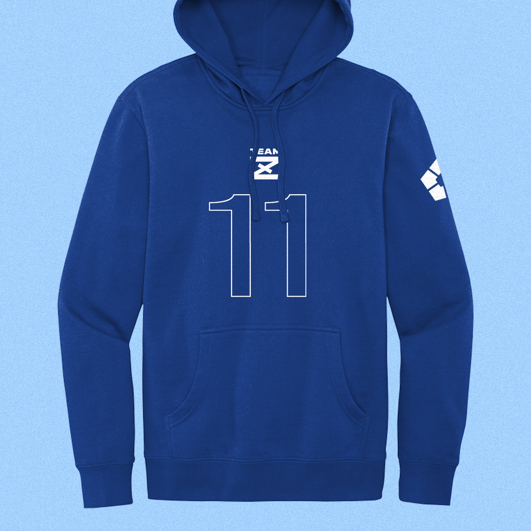 Blue Lock Embroidered Hoodie